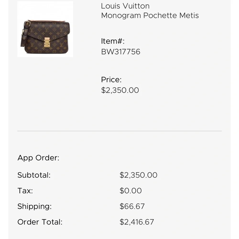 POCHETTE MÉTIS LOUIS VUITTON BOUGHT ON FASHIONPHILE DATA CODE SD1198 - Picture 12 of 12